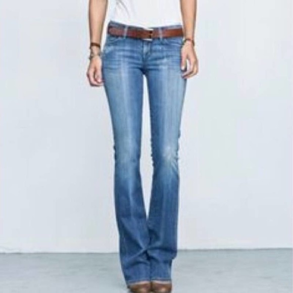 Citizens of Humanity Ingrid low rise flare blue jeans medium wash denim size 27 - Picture 2 of 7
